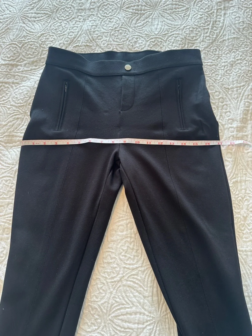 Philosophy Black Slim Ponte Ankle Pants Leggings